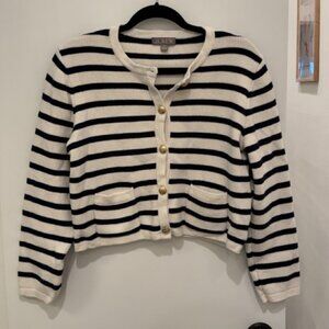 J Crew Relaxed Emilie Sweater Lady Jacket Stripes